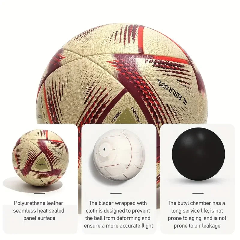 Bolas de Futebol Tamanho Oficial 5 Material PU, sem Costura